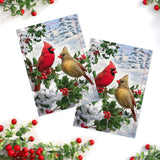 Masterpiece Sparkling Santa Christmas Cards / 16 Festive Holiday Cards Set With White Envelopes / 5 5/8" x 7 7/8" Winter Gold Foil Greeting Cards With Inside Verse/Made In The USA