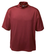 Akwa Men's Short Sleeve Dry Wicking Mock Turtleneck T-Shirt Shirt Made in USA