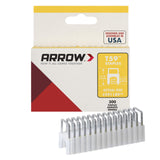 Arrow 591189 T59 Insulated Staples, 5/16-Inch Leg length, 5/16-Inch Crown Width, Clear, 300-Pack, Made in the USA