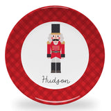 Tiny Expressions - Personalized Holiday Plates for Kids with Customized Name | BPA Free | Dishwasher Safe | Made in the USA (Christmas Plate)