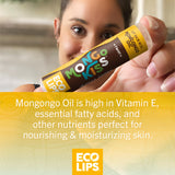 Eco Lips Mongo Kiss Certified Organic Lip Balm Variety 8-pack with Mongongo Oil & Cocoa Butter to Moisturize Dry Chapped Lips | Made in USA
