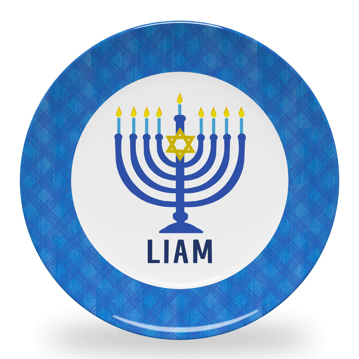 Tiny Expressions - Personalized Holiday Plates for Kids with Customized Name | BPA Free | Dishwasher Safe | Made in the USA (Christmas Plate)