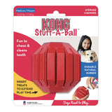 KONG Stuff-A-Ball - Durable Chew Toy for Dogs - Natural Rubber Dog Toy for Dental Health - Pet Toy for Chewing & Teeth Cleaning - Stuffable Toy for Dog Treats & Snacks - for Medium Dogs