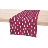 Fabric Textile Products Round Tablecloth, 100% Milliken Polyester, Machine Washable, 90" Round, Red Christmas Reindeer