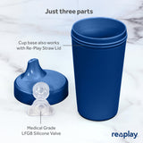 Re-Play Made in USA 10 Oz. Sippy Cups for Toddlers, Pack of 4 - Reusable Spill Proof Cups for Kids, Dishwasher/Microwave Safe - Hard Spout Sippy Cups for Toddlers 3.13" x 6.25", Desert Roses