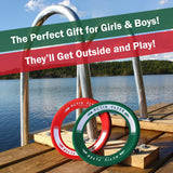 Activ Life Kid’s Flying Rings [2 Pack] They Fly Straight & Don’t Hurt! 80% Lighter Than Standard Frisbees - Replace Screen Time with Healthy Family Fun - Get Outside & Play! Proudly Made in The USA