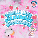 Slime Strawberry Cow Cloud Slime, Made in USA Premium Slime, 100% Authentic Peachybbies, 7 oz., Scented Slime for Kids from The Original Peachybbies Slime Shop, ASMR, Limited Edition