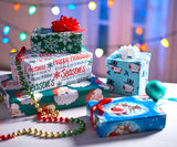American Greetings 120 sq. ft. Vintage Christmas Wrapping Paper Bundle, Gingerbread, Ornaments, Peppermints (3 Extra Wide Rolls 40 in. x 12 ft.)