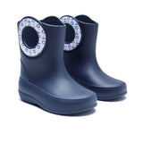 OKABASHI Kid's Kendall Rain Boot | Waterproof Design | Machine Washable | Easy-On Handles | Latex Free | Sustainably Made in the USA