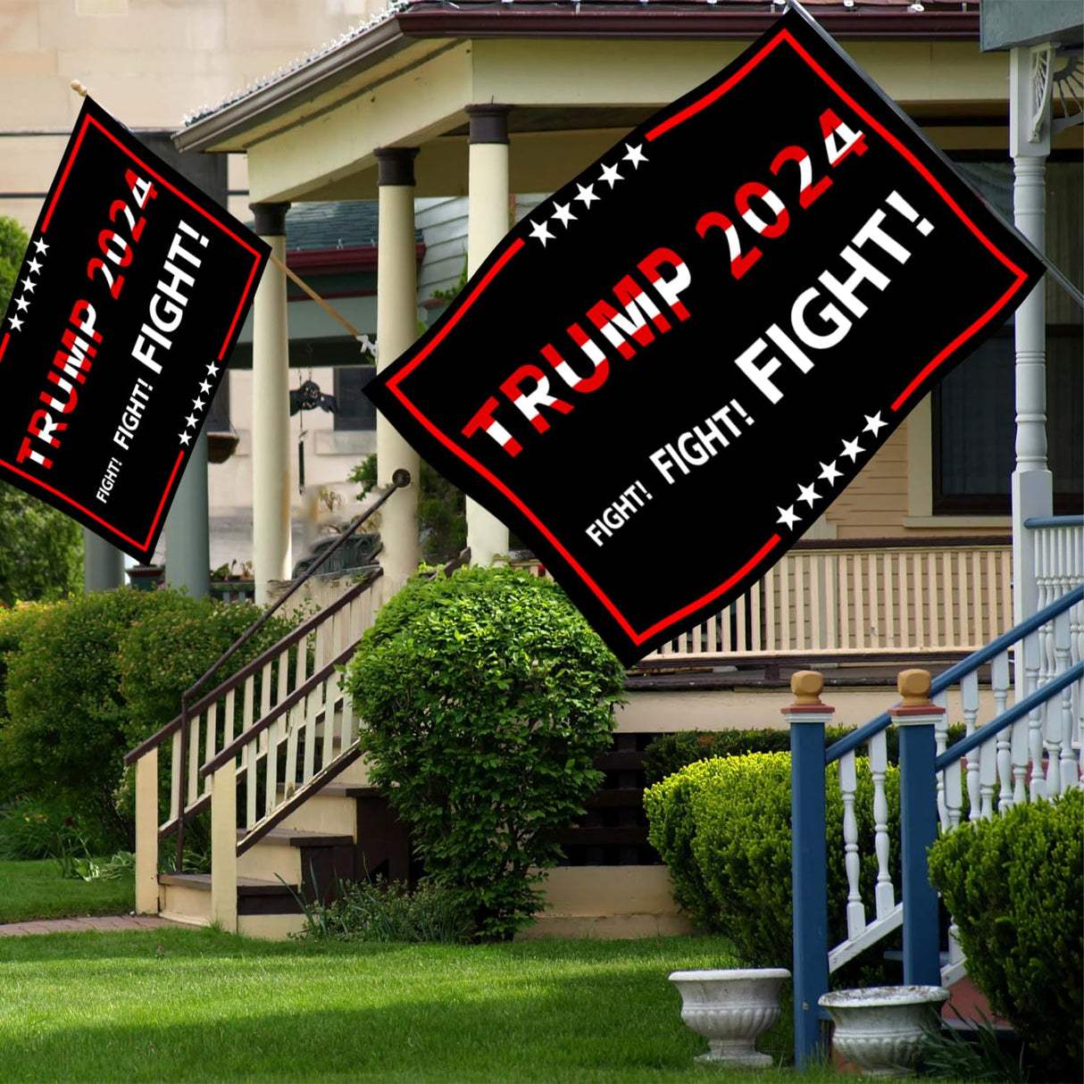 Trump 2024 Flag 3x5 FT Outdoor Made in USA Double Sided 3 Ply, Large Donald Trump Flags 2024 Take America Back Flag, Heavy Duty Trump Garden Banner UV Protection Fade Resistant