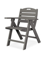 POLYWOOD Nautical Low Back Chair, Teak