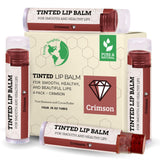 USDA Organic Lip Balm 6-Pack by Earth's Daughter Stocking Stuffers - Fruit Flavors, Beeswax, Coconut Oil, Vitamin E - Best Lip Repair Chapstick for Dry Cracked Lips - Moisturizing Lip Care