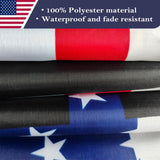 Double Sided Red Trump 2024 Flag 3x5 Made in USA Outdoor Heavy Duty 3 Ply Polyester Trump Take America Back Flag with White Starting Tape and 2 Brass Grommets