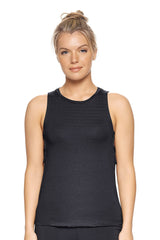 Expert Brand USA-Made Women's MoCA Cotton Blend Lattice Tank Top