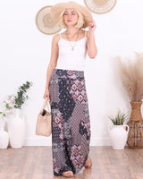 Popana Womens Long Maxi Skirt - Made in USA Long Skirts for Women Trendy - Casual Convertible Sundress Plus Size Maxi Skirt