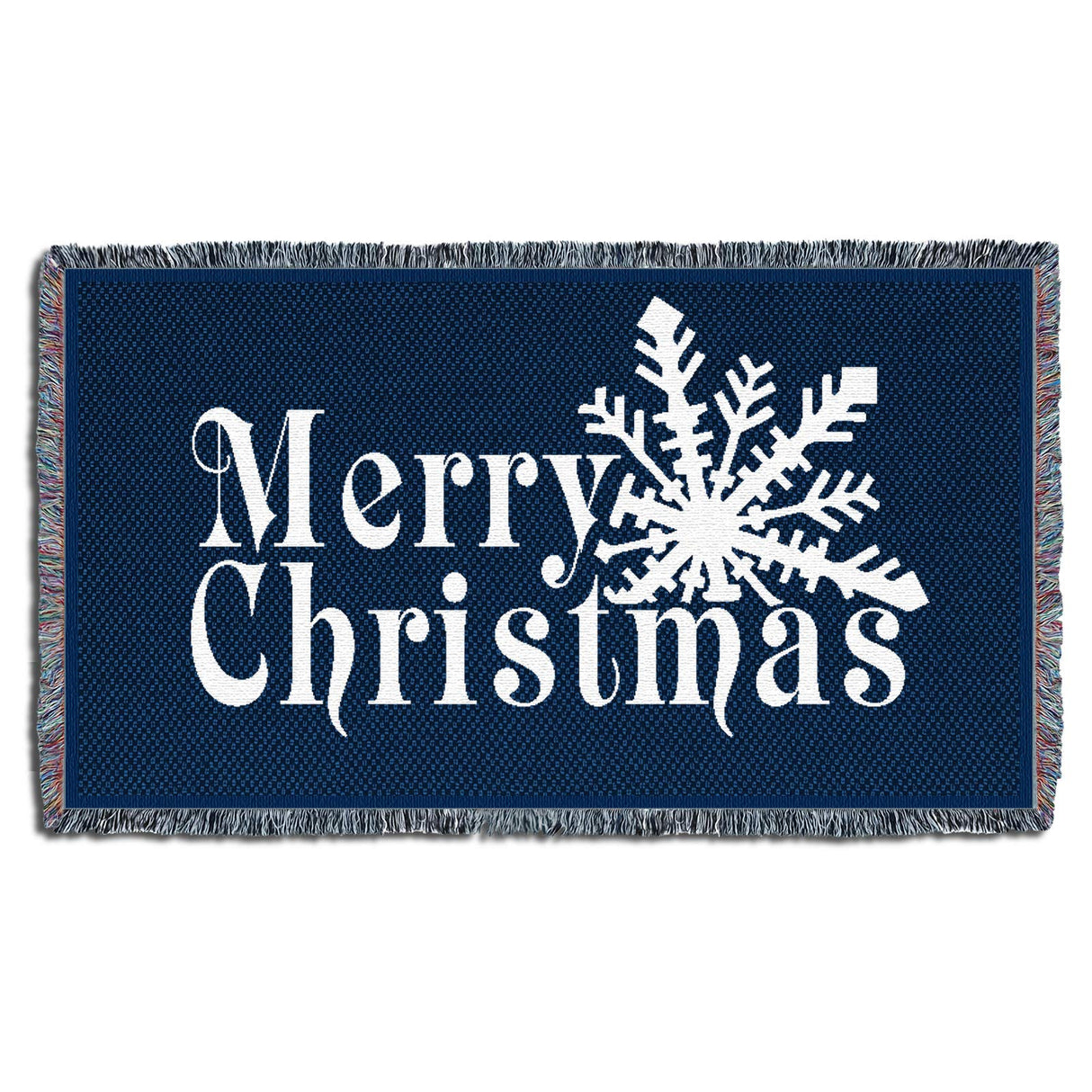 Pure Country Weavers It's A Wonderful Life Blanket Black - Gift Christmas Tapestry Throw for Back of Couch or Sofa - Woven from Cotton - Made in The USA (61x36)