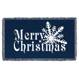 Pure Country Weavers It's A Wonderful Life Blanket Black - Gift Christmas Tapestry Throw for Back of Couch or Sofa - Woven from Cotton - Made in The USA (61x36)