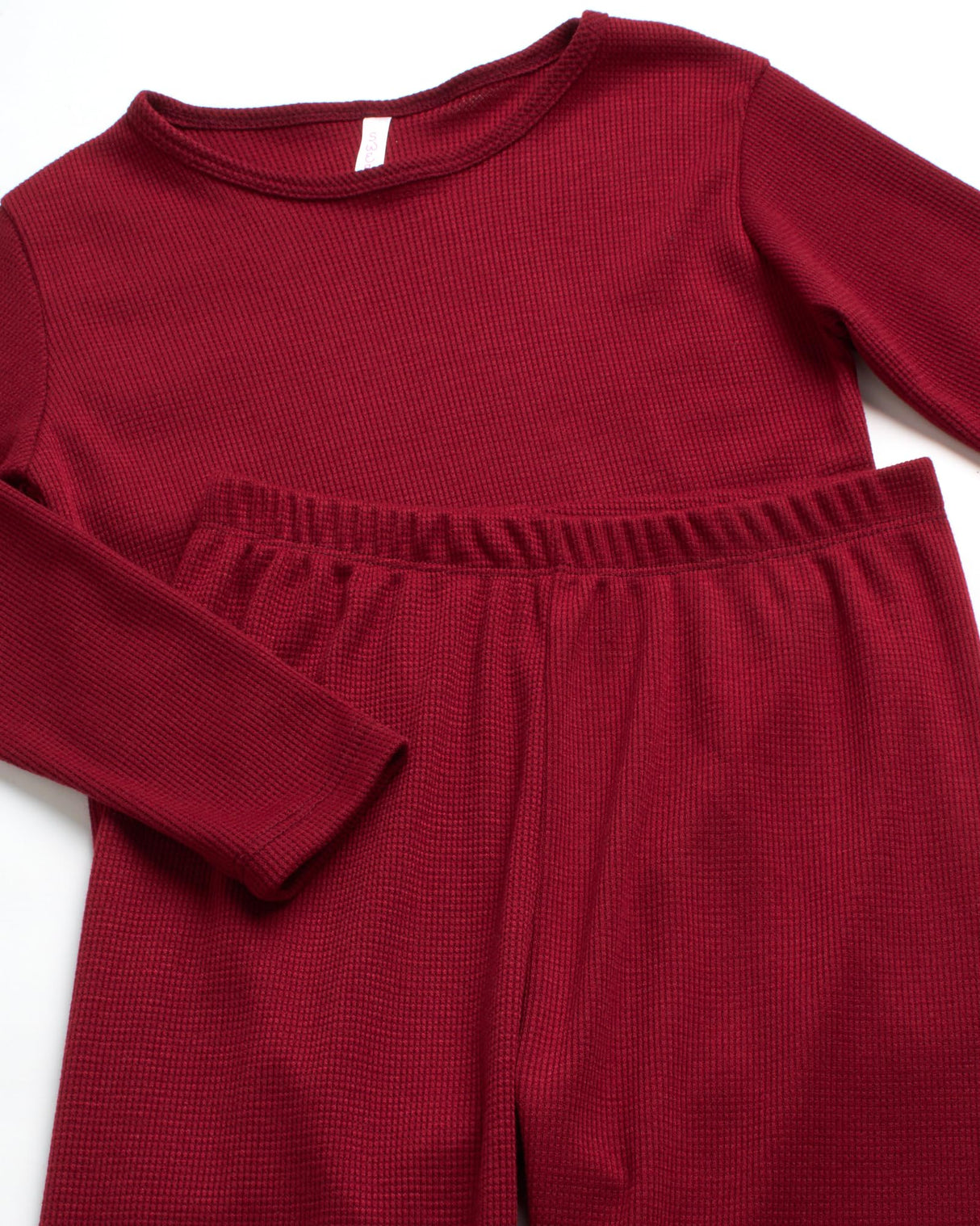 Sweet Hearts Girls' Thermal Underwear Set - 6 Piece Waffle Knit Top and Long Johns Base Layer Set: Made in USA (2T-16)