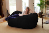 Chill Sack Bean Bag Chair: Huge 6' Memory Foam Furniture Bag and Large Lounger - Big Sofa with Soft Micro Fiber Cover - Red Furry