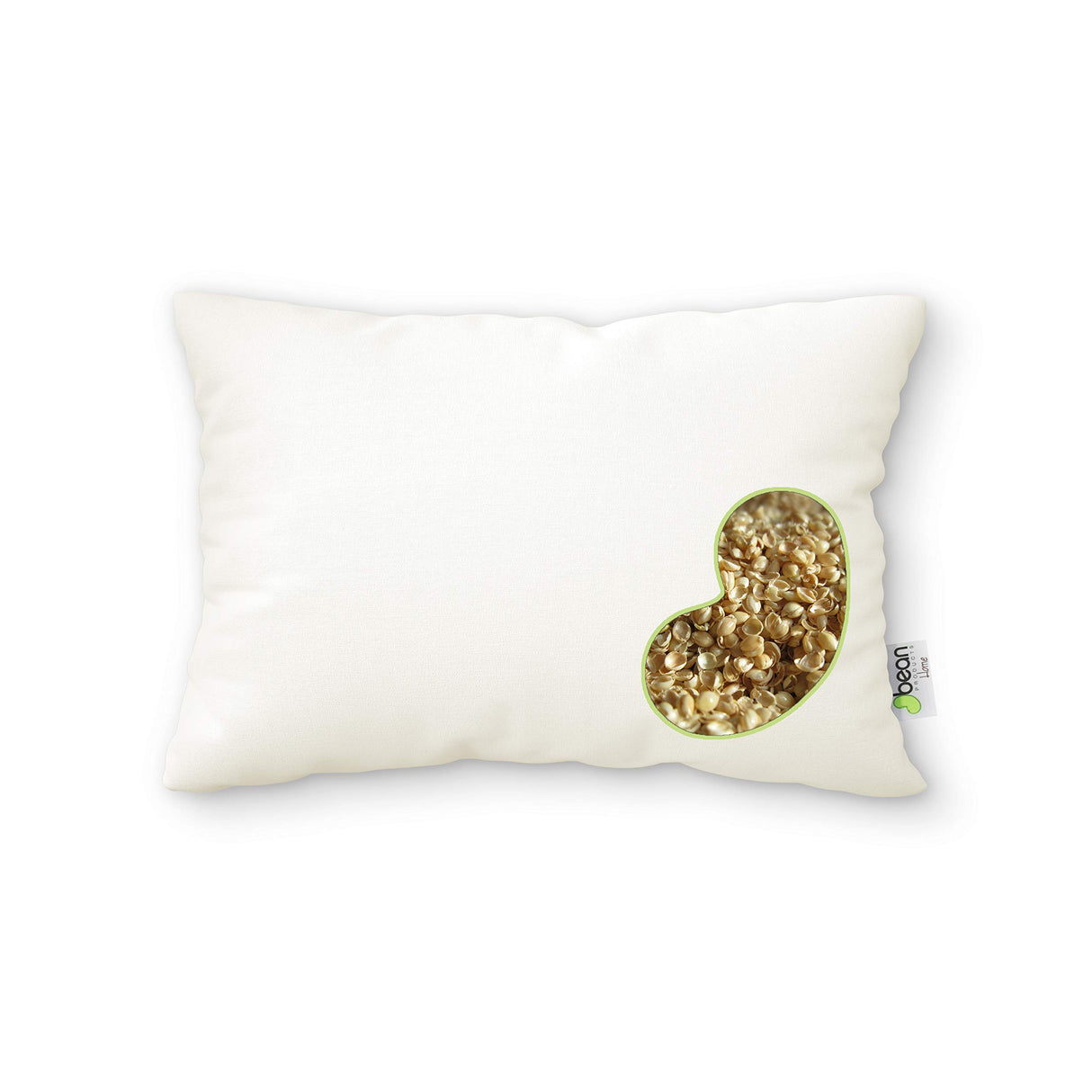Millet Japanese Bed Pillow - Organic Cotton, Vegan, Premium Quality - Made in USA -14" x 20" - Neck Bed Body Floor Cushion Insert Couch Throw Bolster - Organic Eco Friendly Fabric and Fill
