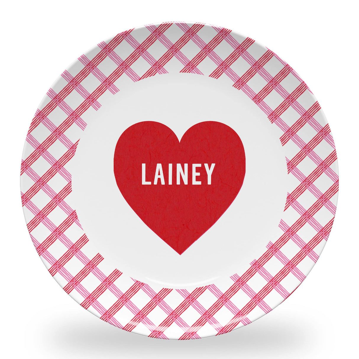 Tiny Expressions - Personalized Holiday Plates for Kids with Customized Name | BPA Free | Dishwasher Safe | Made in the USA (Christmas Plate)