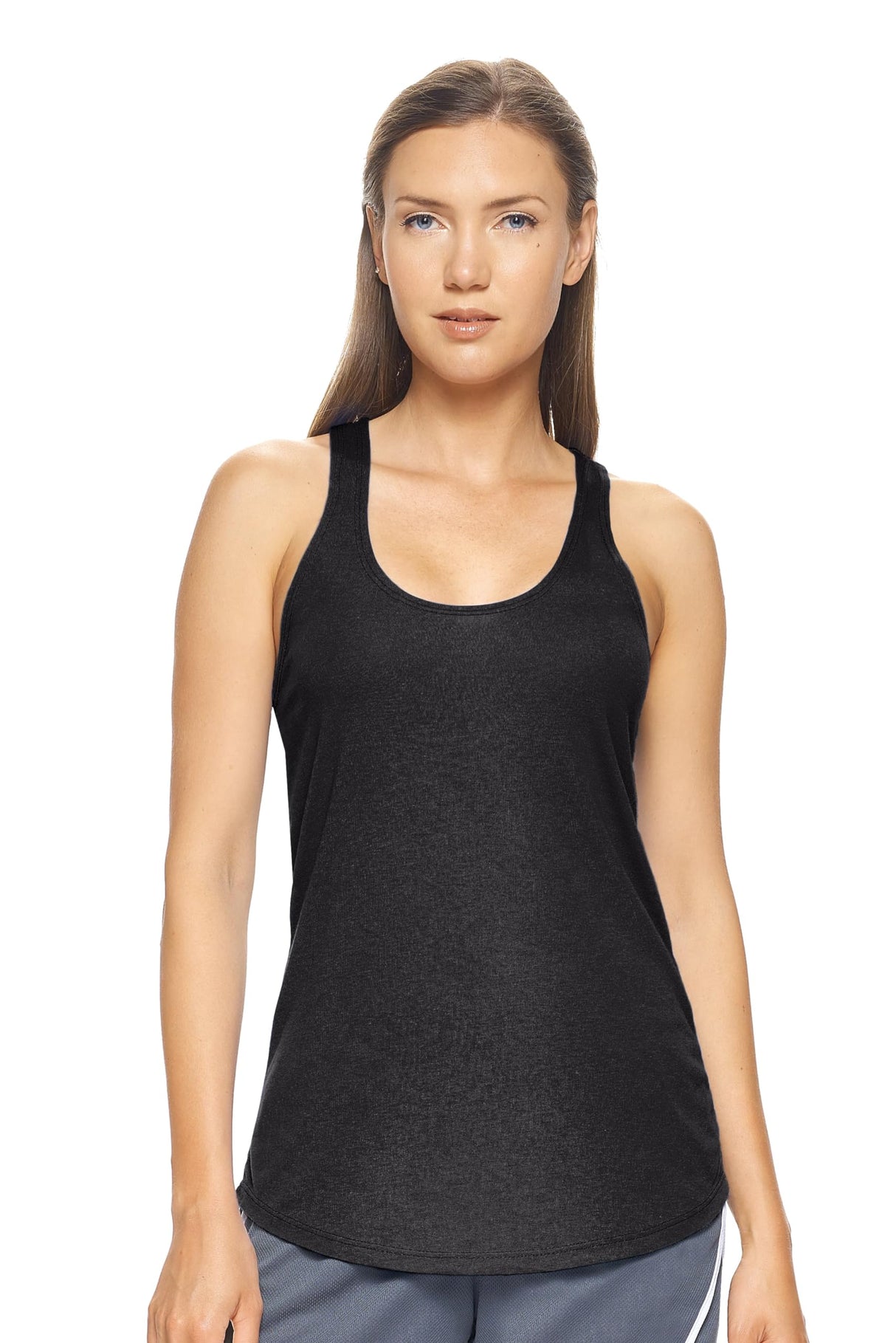 Expert Brand USA-Made Women's TriTec Activewear Performance Racerback Tank Top