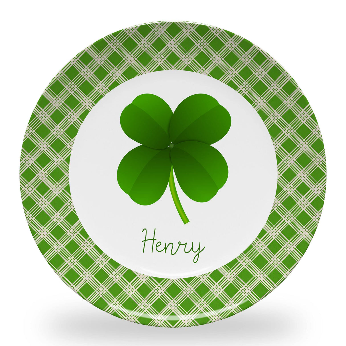 Tiny Expressions - Personalized Holiday Plates for Kids with Customized Name | BPA Free | Dishwasher Safe | Made in the USA (Christmas Plate)
