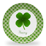 Tiny Expressions - Personalized Holiday Plates for Kids with Customized Name | BPA Free | Dishwasher Safe | Made in the USA (Christmas Plate)