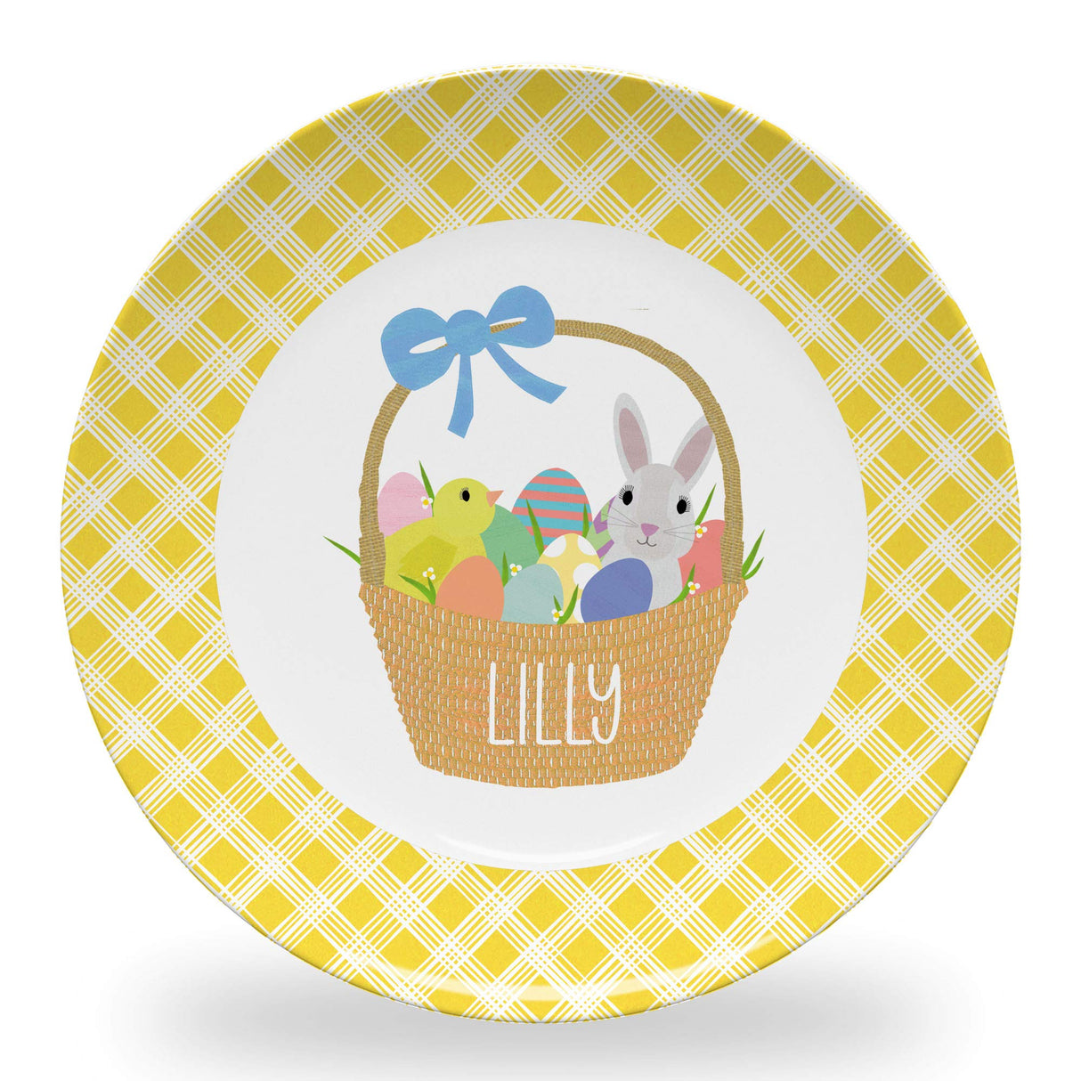 Tiny Expressions - Personalized Holiday Plates for Kids with Customized Name | BPA Free | Dishwasher Safe | Made in the USA (Christmas Plate)