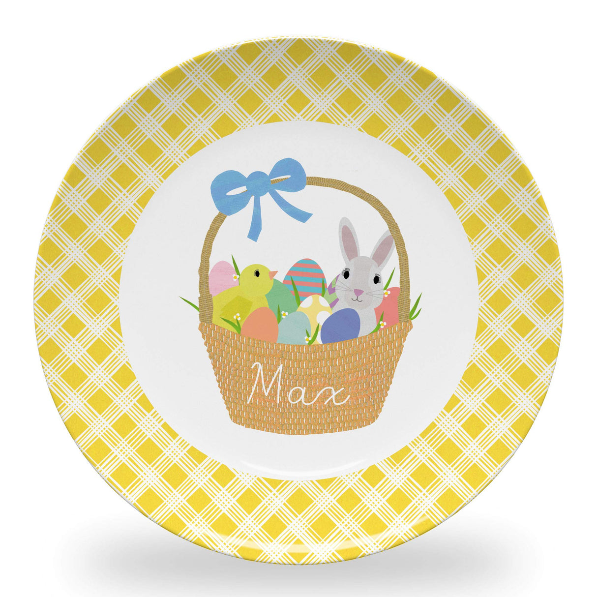 Tiny Expressions - Personalized Holiday Plates for Kids with Customized Name | BPA Free | Dishwasher Safe | Made in the USA (Christmas Plate)
