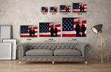 Awkward Styles Donald Trump Canvas Art Poster American Flag Trump Portrait Decor USA Gifts President Art Iconic Style 24" x 36" NO FRAME