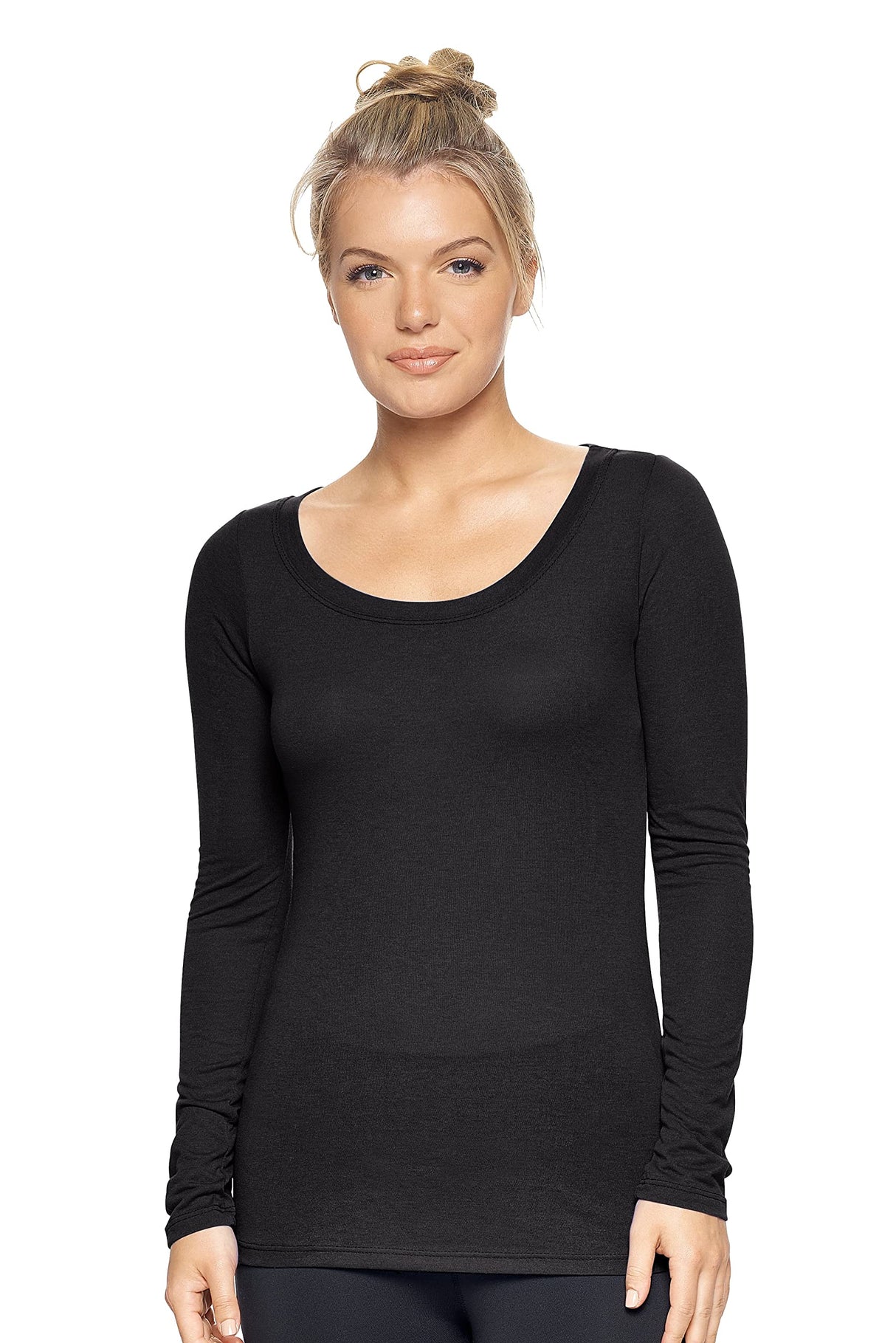 Expert Brand USA-Made Women's TriTec Performance Activewear Deep V-Neck T-Shirt