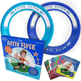 Activ Life Kid’s Flying Rings [2 Pack] They Fly Straight & Don’t Hurt! 80% Lighter Than Standard Frisbees - Replace Screen Time with Healthy Family Fun - Get Outside & Play! Proudly Made in The USA