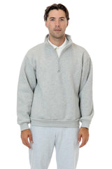 Los Angeles Apparel Heavy Fleece X Half Zip Sweater (Piece Dye)