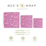 Bee's Wrap Reusable Beeswax Food Wraps Made in The USA, Eco Friendly Beeswax Wraps for Food, Sustainable Food Storage Containers, Organic Cotton Food Wraps, Assorted 3 Pack (S, M, L), Honeycomb