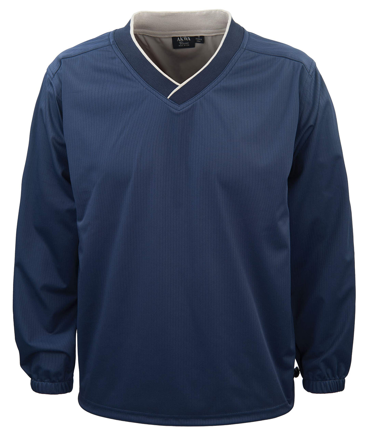 Akwa Men's Pullover Long Sleeve Windshirt, Water Resistant, Made in USA