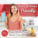 Ann Clark All Natural 100% Egg White Powder Made in USA, 1 lb