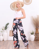 Popana Palazzo Pants for Women Casual Summer Wide Leg Beach Pants Plus Size Made in USA