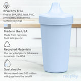 Re-Play Made in USA 10 Oz. Sippy Cups for Toddlers, Pack of 4 - Reusable Spill Proof Cups for Kids, Dishwasher/Microwave Safe - Hard Spout Sippy Cups for Toddlers 3.13" x 6.25", Desert Roses
