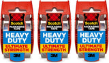 Scotch Heavy Duty Shipping Packaging Tape, 2 x 800 - Clear (3 Tapes) (1, Clear)