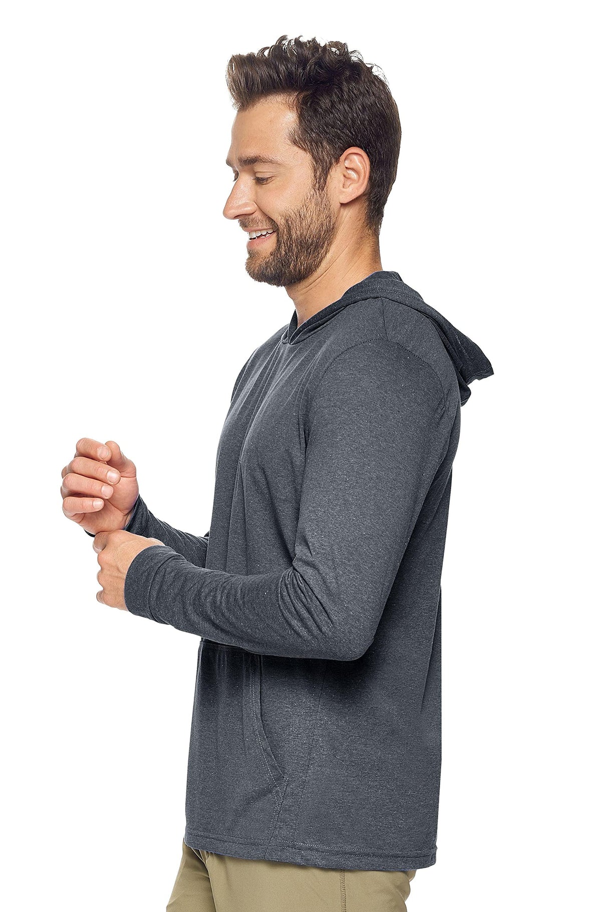 Expert Brand USA-Made Men's Activewear Performance Heather Style Hoodie