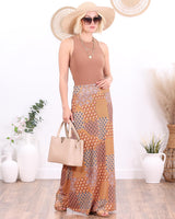 Popana Womens Long Maxi Skirt - Made in USA Long Skirts for Women Trendy - Casual Convertible Sundress Plus Size Maxi Skirt