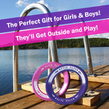 Activ Life Kid’s Flying Rings [2 Pack] They Fly Straight & Don’t Hurt! 80% Lighter Than Standard Frisbees - Replace Screen Time with Healthy Family Fun - Get Outside & Play! Proudly Made in The USA