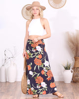 Popana Womens Long Maxi Skirt - Made in USA Long Skirts for Women Trendy - Casual Convertible Sundress Plus Size Maxi Skirt