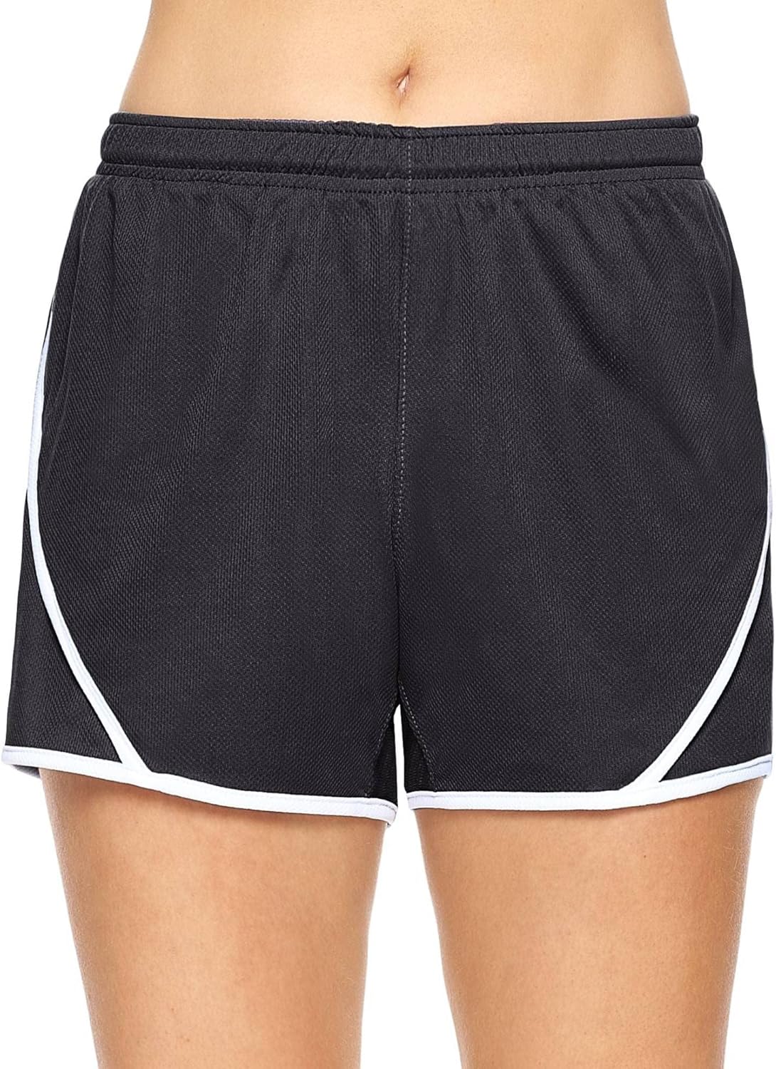 Expert Brand USA-Made Women's Oxymesh Dry Fit Athletic Running Shorts