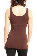NIKIBIKI Women Seamless Basic Jersey Tank Top, Made in U.S.A, One Size