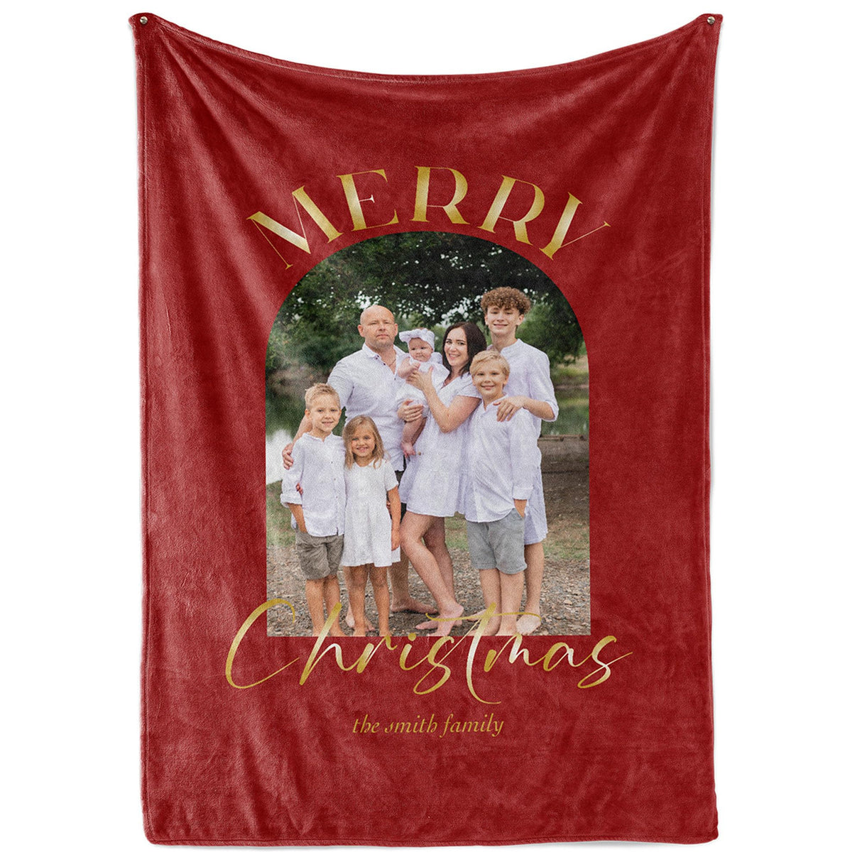 Custom Christmas Blankets - Family Photo Christmas Throw Blanket for Couch - Cozy Christmas Decor - Soft & Warm Fleece Picture Blankets - Personalized Gifts (Sherpa - 50x60)