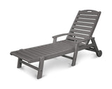 Trex Outdoor Furniture Yacht Club Wheeled Chaise in Vintage Lantern