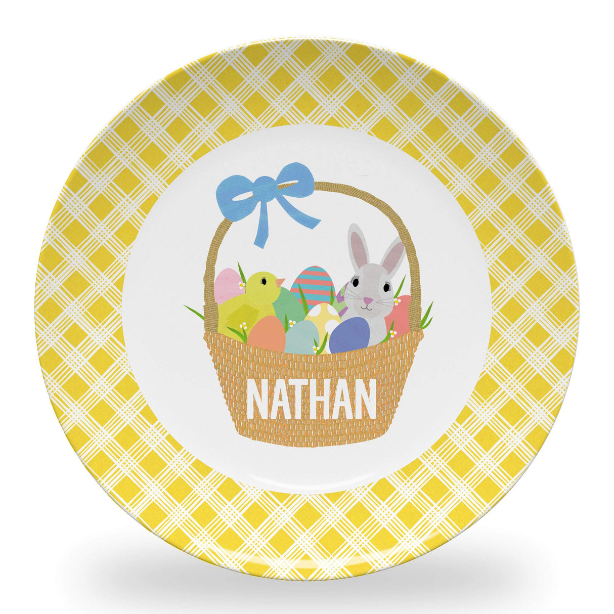 Tiny Expressions - Personalized Holiday Plates for Kids with Customized Name | BPA Free | Dishwasher Safe | Made in the USA (Christmas Plate)