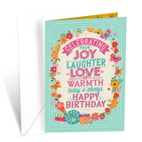 Prime Greetings Friend Birthday Card, Made in America, Eco-Friendly, Thick Card Stock with Premium Envelope 5in x 7.75in, Packaged in Protective Mailer